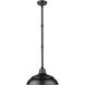 R Series Satin Black 17 inch Outdoor Angle Shade
